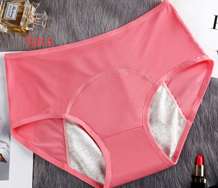 5PCS Menstrual Underwear Women Leak Proof Panties 5p