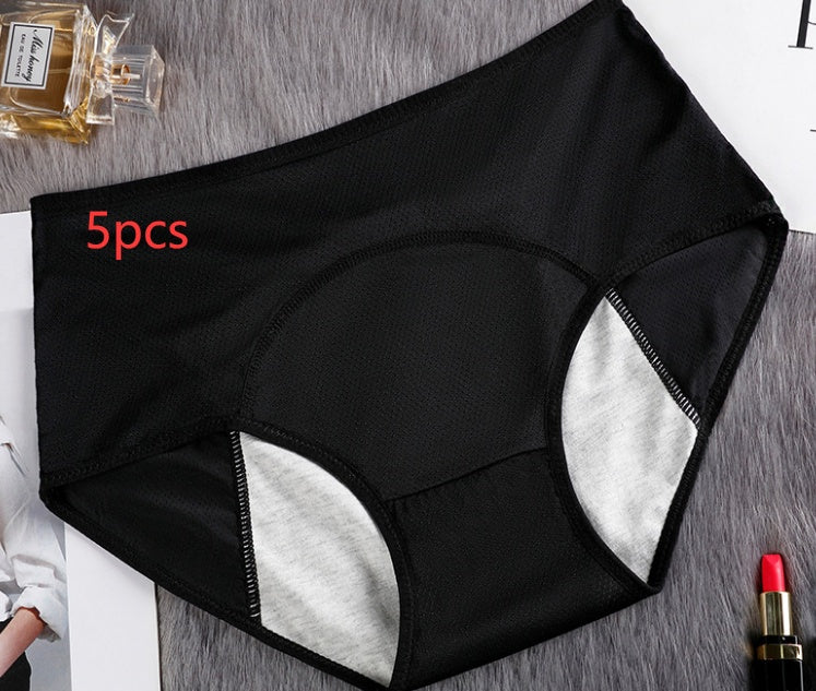 5PCS Menstrual Underwear Women Leak Proof Panties 5p