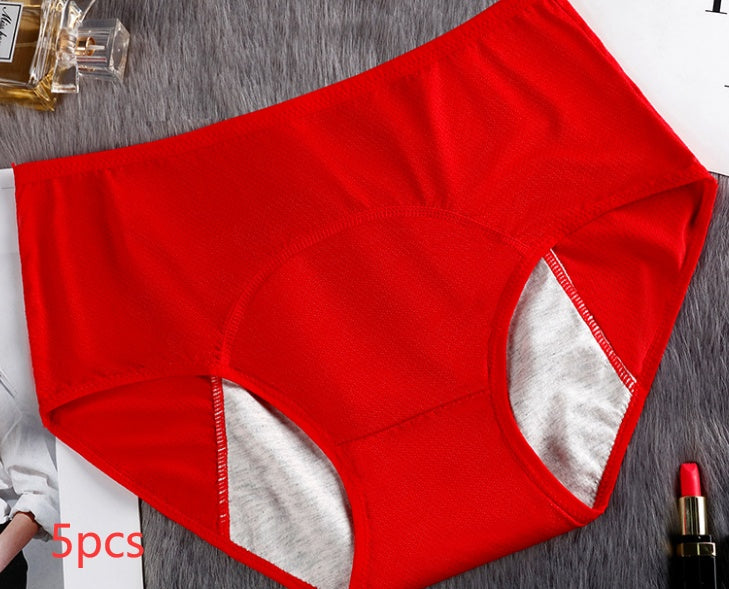 5PCS Menstrual Underwear Women Leak Proof Panties 5p
