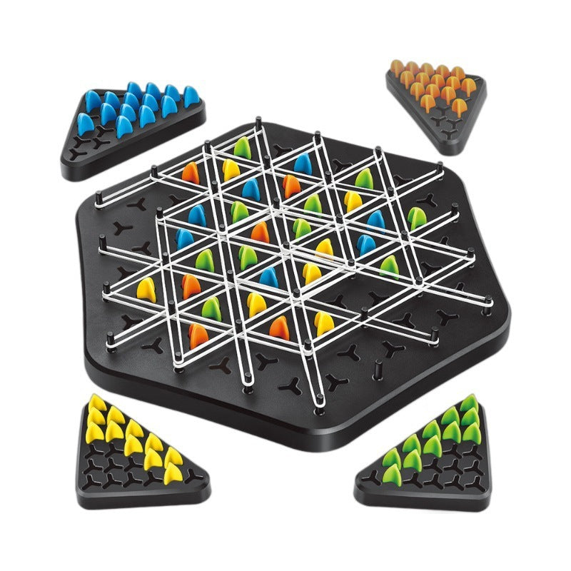 Jeu d’Échecs en Triangle – Puzzle Stratégique Éducatif pour Enfants et Famille