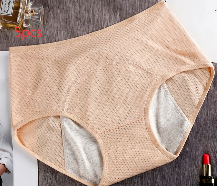 5PCS Menstrual Underwear Women Leak Proof Panties 5p