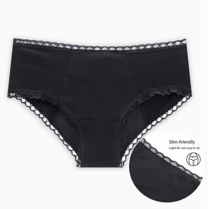 Leak Proof Menstrual Panties noir uniqmene