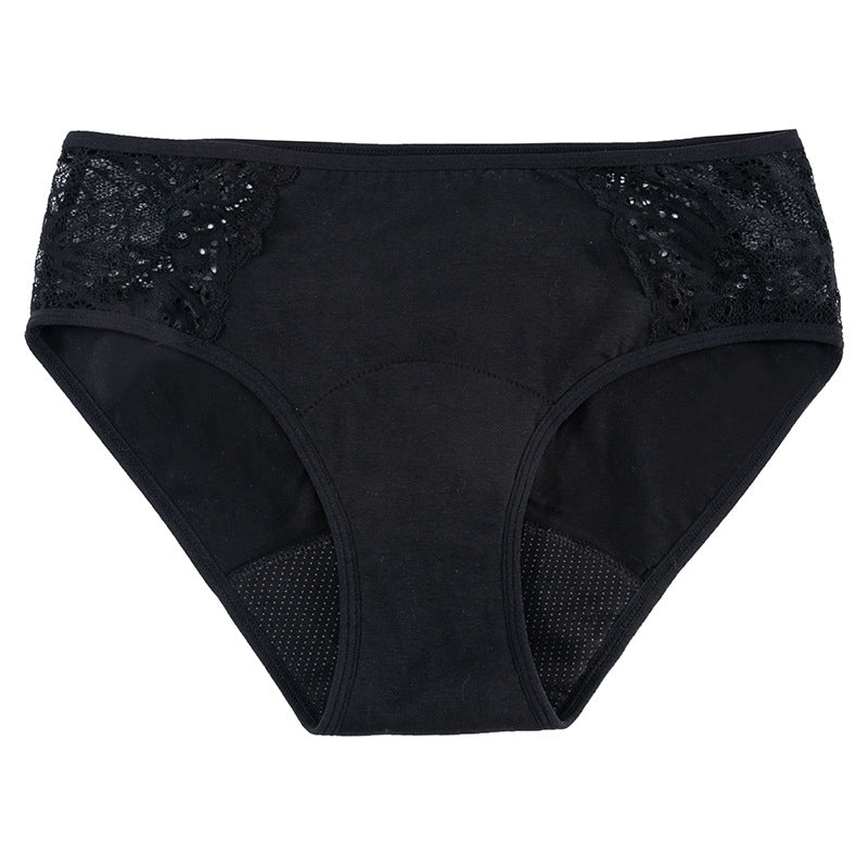 Women's Four-layer Leak-proof Menstrual Panties-free 1p noir